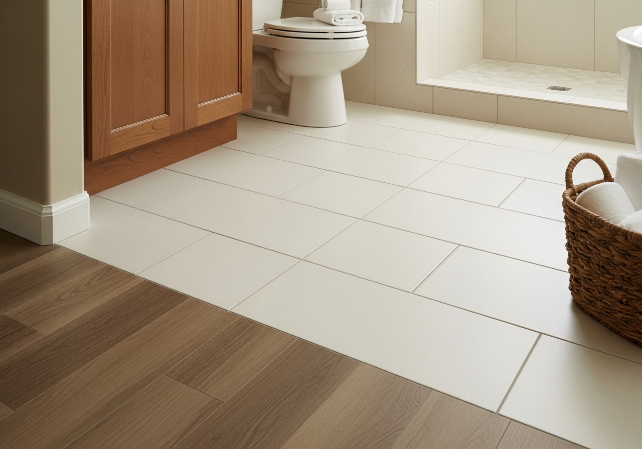 Professional bathroom flooring service by Custom Bath and Tile in Illinois and Florida